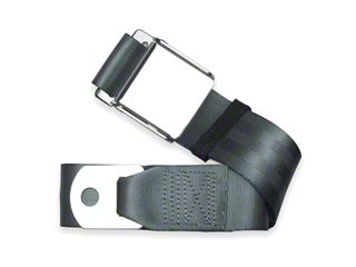 RetroBelt Charcoal Aviation Style Lap Belt – 60 Inch – No Hardware – Classic Car Safety