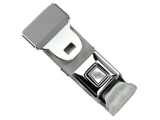 RetroBelt Dark Red Push Button Lap Belt 60" - Classic Seatbelt No Hardware