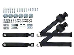 RetroBelt 3-Point Retractable Lap and Shoulder Seat Belts with Push Button Buckles for Bucket Seats (64-74 Biscayne, Caprice, Impala)