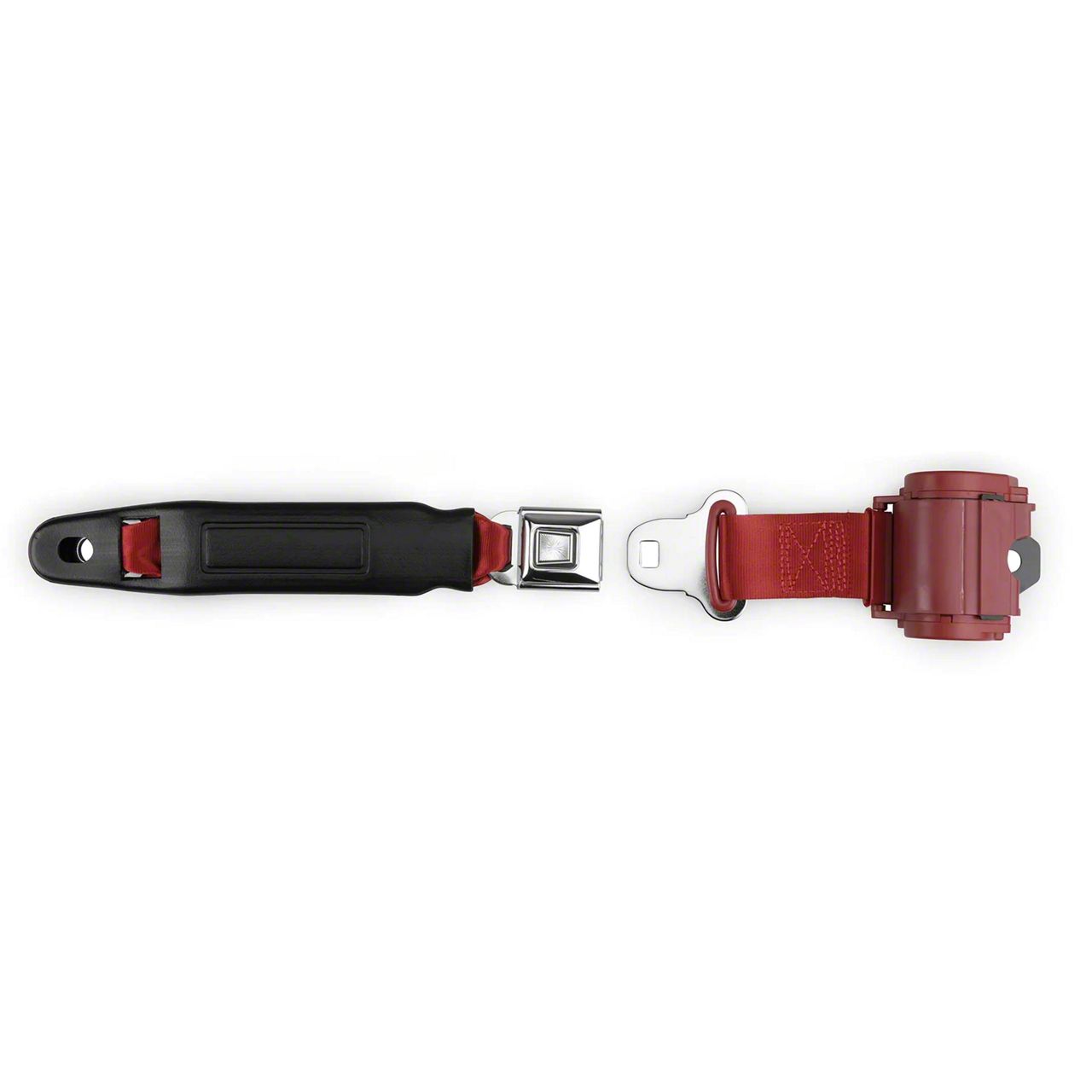 RetroBelt Ecklers 2-Point Starburst Push Button Retractable Lap