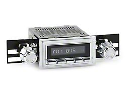 RetroSound RetroRadio Motor 4 Radio with Chrome Face, Chrome Push Buttons, Installation Bezel, Knobs and SiriusXM Tuner (78-79 Bronco)