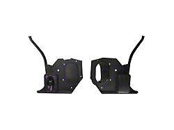 RetroSound Kick Panels with Deluxe Speakers; Black (70-81 Camaro)