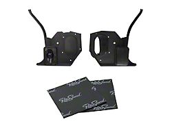 RetroSound Kick Panels with Deluxe Speakers and Sound Dampening; Black (70-81 Camaro)