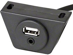 RetroSound USB/AUX Input Extension Cable with Under Dash Mount; Black (Universal; Some Adaptation May Be Required)