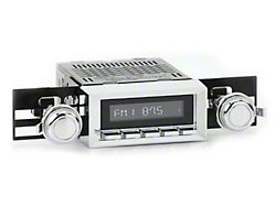 RetroSound RetroRadio Motor 1 Radio with Chrome Face, Chrome Bezel and Chrome Metal Knobs (73-86 Blazer; 75-85 C10, K10)