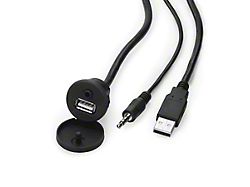 RetroSound USB/AUX Input Extension Cable; Black