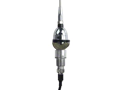 RetroSound Replacement Antenna with Semi-Collapsible Mast; Chrome (55-60 Corvette C1; 63-64 Corvette C2)