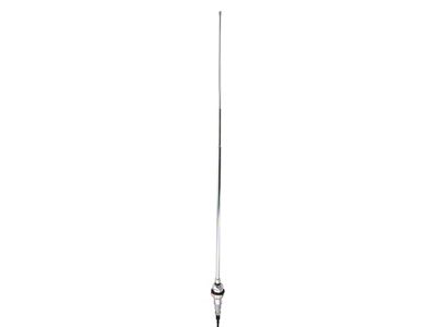 RetroSound Replacement Antenna with Semi-Collapsible Mast; Chrome (68-76 Corvette C3)