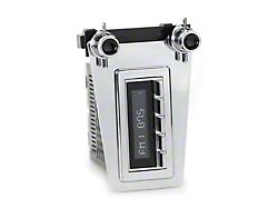 RetroSound RetroRadio Motor 2 Radio with Chrome Face, Chrome Push Buttons, Installation Bezel and Knobs (63-67 Corvette C2)