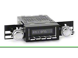 RetroSound RetroRadio Motor 4 Radio with Chrome Face, Black Bezel and Chrome Metal Knobs (73-84 Monte Carlo)