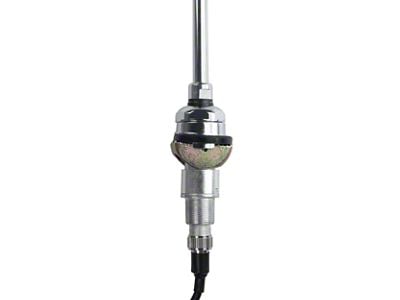 RetroSound Replacement Antenna with Semi-Collapsible Mast; Chrome (1969 Firebird)