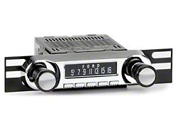RetroSound Huntington Motor 1 Radio with Chrome Dot Metal Knobs (61-66 F-100, F-250, F-350)