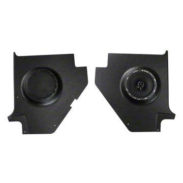 RetroSound Ecklers Kick Panels with Deluxe Speakers; Black