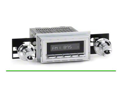 RetroSound RetroRadio Motor 4 Radio with Chrome Face, Chrome Push Buttons, Installation Bezel and Knobs (62-65 Chevy II)
