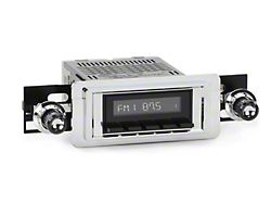 RetroSound RetroRadio Motor 1 Radio with Black Face, Black Push Buttons, Installation Bezel and Black Knobs (55-57 Thunderbird)