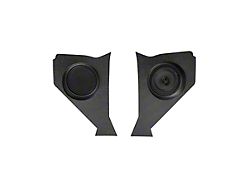RetroSound Kick Panels with Standard Speakers; Black (1957 150, 210, Bel Air, Nomad)