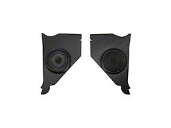 RetroSound Kick Panels with Standard Speakers; Black (55-56 150, 210, Bel Air, Nomad)