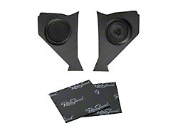 RetroSound Kick Panels with Standard Speakers and Sound Dampening; Black (1957 150, 210, Bel Air, Nomad)