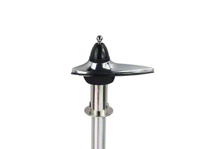RetroSound Replacement Antenna with Collapsible Mast; Front Mount; Chrome (1957 150, 210, Bel Air, Nomad)