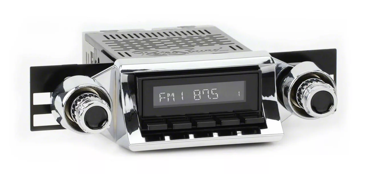 RetroSound Ecklers RetroRadio Motor 1 Radio with Black Face, Chrome ...