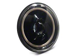 7-Inch LED Headlight with HDR Switchback Halo; Black Housing; Clear Lens (Universal; Some Adaptation May Be Required)