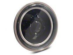 7-Inch LED Headlight with RGB Switchback Halo; Black Housing; Clear Lens (Universal; Some Adaptation May Be Required)
