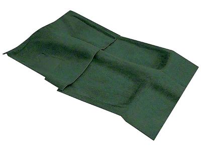 Passenger Area Cutpile Molded Carpet with Mass Backing; Green (70-73 Camaro w/ Automatic Transmission)