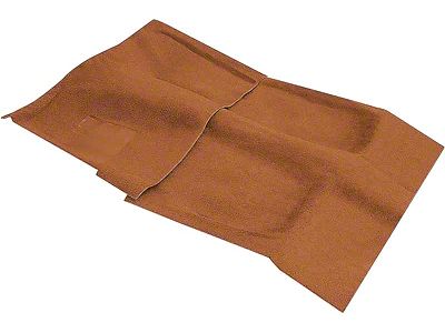 Passenger Area Cutpile Molded Carpet with Mass Backing; Orange (70-73 Camaro w/ Automatic Transmission)