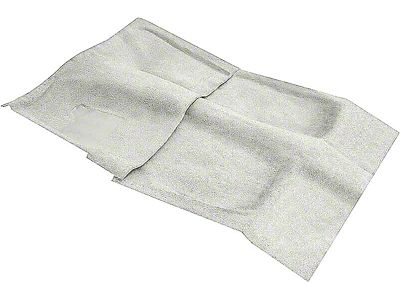Passenger Area Cutpile Molded Carpet with Mass Backing; Silver (70-71 Camaro w/ Automatic Transmission)