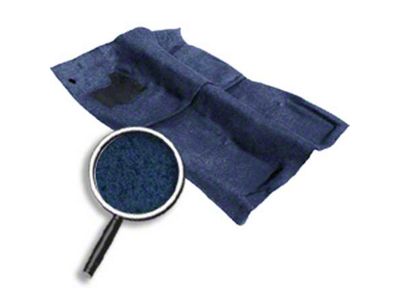 Passenger Area Cutpile Molded Carpet; Midnight Blue (82-84 Camaro)