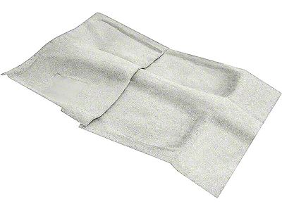 Passenger Area Cutpile Molded Carpet; Silver (70-71 Camaro w/ Automatic Transmission)