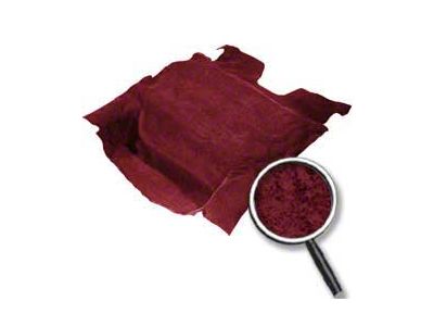 Rear Cargo/Hatch Area Cutpile Carpet with Mass Backing; Maroon (1990 Camaro)