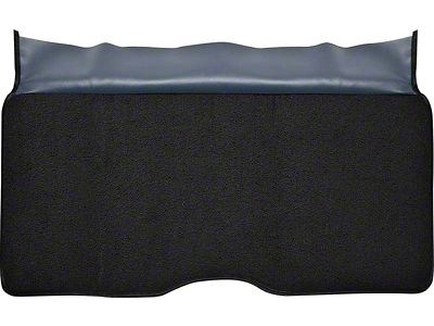 Rear Fold Down Seat Loop Carpet; Black (68-69 Camaro)