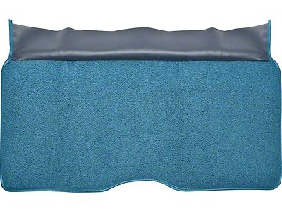 Rear Fold Down Seat Loop Carpet; Bright Blue (1967 Camaro)