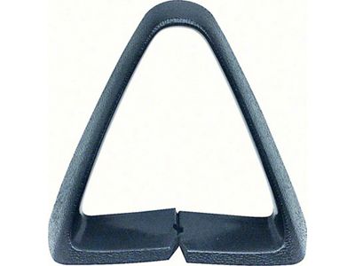 Triangle Bucket Seat Belt Guide; Dark Blue (73-81 Camaro)