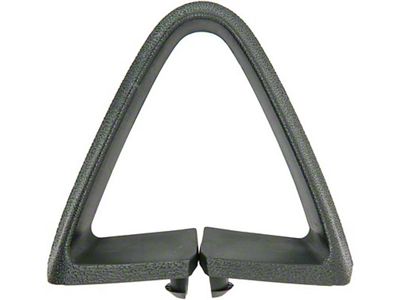 Triangle Bucket Seat Belt Guide; Dark Green (73-81 Camaro)