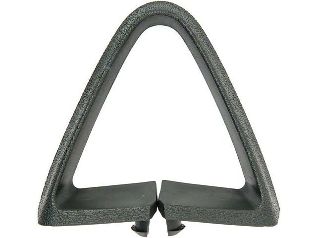 Triangle Bucket Seat Belt Guide; Dark Green (73-81 Camaro)