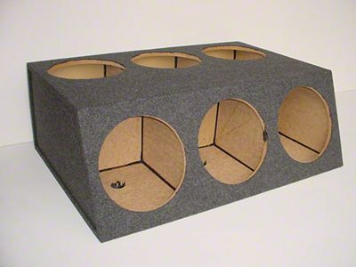 Rhino Box 6 x 12-Inch Subwoofer Box; Carpeted (82-92 Camaro)