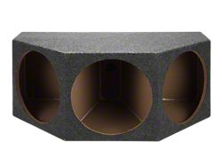 Rhino Box Triple 15-Inch Subwoofer Box; Carpeted (82-92 Camaro)