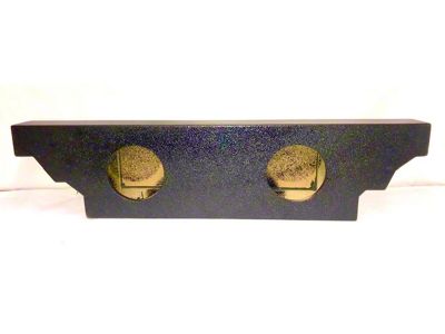 Rhino Box Dual 8-Inch Trunk Subwoofer Box; Poly Coated (68-82 Corvette C3)