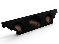 Trunk Subwoofer Box for 12-Inch Subwoofer and Two 6x9-Inch Speakers; Poly Coated (68-82 Corvette C3)
