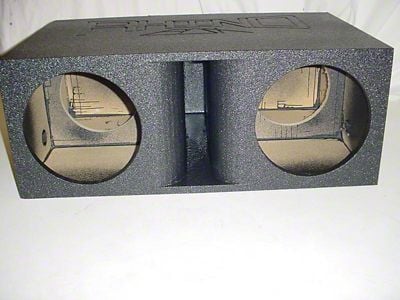 Rhino Box Dual 15-Inch Super Bass Horn Ported Subwoofer Box; Poly Coated (Universal; Some Adaptation May Be Required)