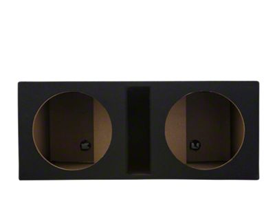 Rhino Box Dual 12-Inch Slot Ported Subwoofer Box; Carpeted (Universal; Some Adaptation May Be Required)