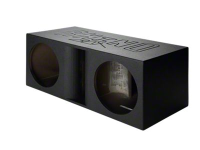 Rhino Box Dual 15-Inch Horn Ported Subwoofer Box; Poly Coated (Universal; Some Adaptation May Be Required)