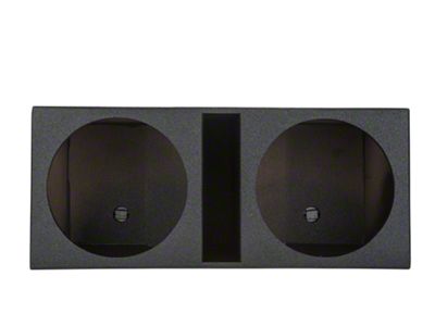 Rhino Box Dual 15-Inch Slot Ported Subwoofer Box; Poly Coated (Universal; Some Adaptation May Be Required)