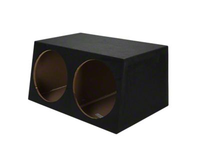 Rhino Box Dual 15-Inch Subwoofer Box; Carpeted (84-96 Corvette C4)