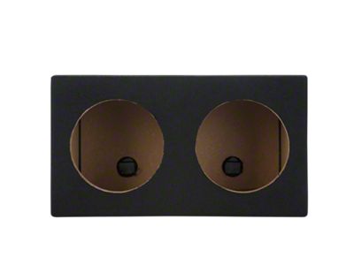 Rhino Box Dual 8-Inch Subwoofer Box; Carpeted (84-96 Corvette C4)