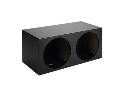 Rhino Box Dual 8-Inch Subwoofer Box; Poly Coated (84-96 Corvette C4)