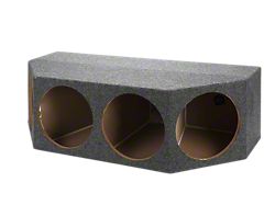 Rhino Box Quad 12-Inch Front Facing Subwoofer Box; Carpeted (84-96 Corvette C4)