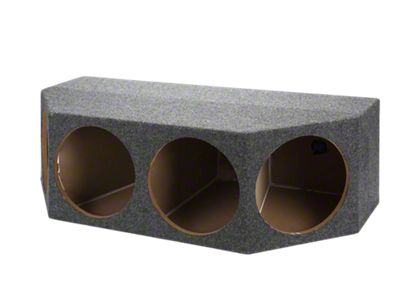 Rhino Box Quad 12-Inch Front Facing Subwoofer Box; Carpeted (84-96 Corvette C4)